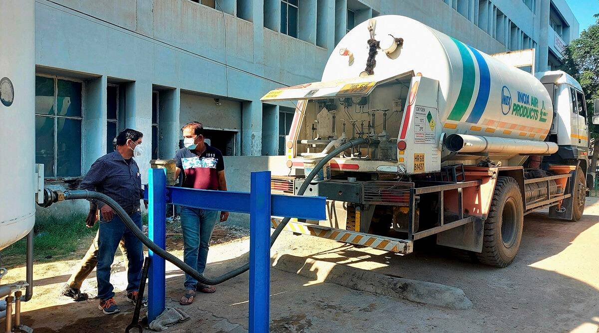 Covid-19 outbreaks are causing a new wave of hospital distress Medicinal industrial is being re-sourced. 
 (PTI Photo)