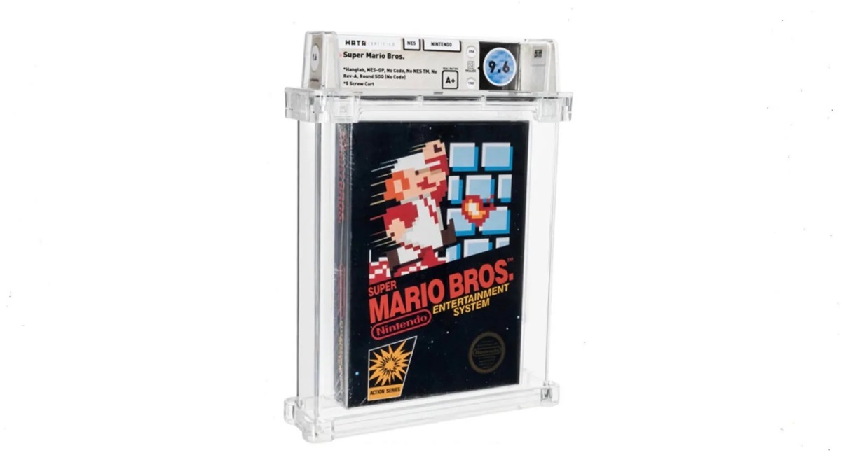 Zapečatena kopija Super Mario Brothers se je prodala za 60 660.000, zaradi česar je najdražja igra doslej