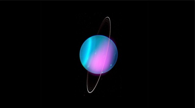 uranus xray light, nasa chandra observatory xray light, uranus xray light source, uranus xray light mystery