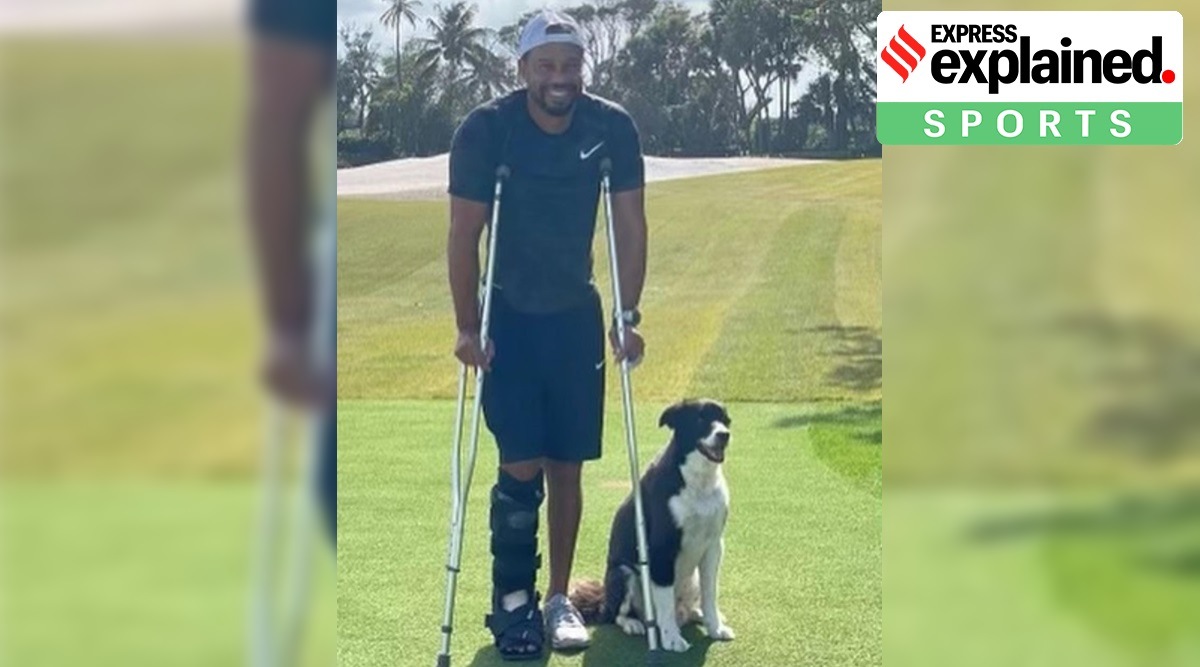 This picture of recuperating Tiger Woods went viral (Instagram/@TigerWoods)