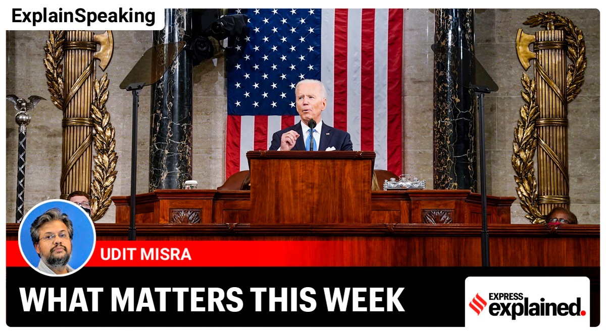President Joe Biden addresses a joint session of Congress, Wednesday, April 28, 2021, in the House Chamber at the U.S. Capitol in Washington. (Melina Mara/The Washington Post via AP, Pool)