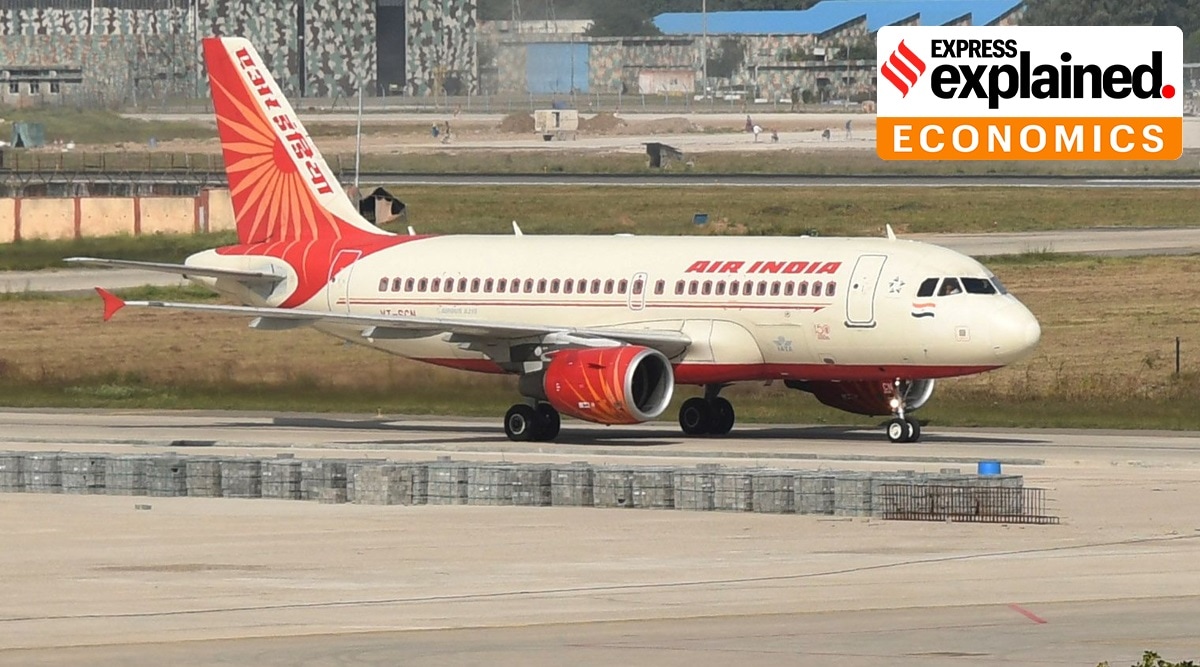 An Air India aircraft at Chandigarh International Airport. (Express Photo/File)