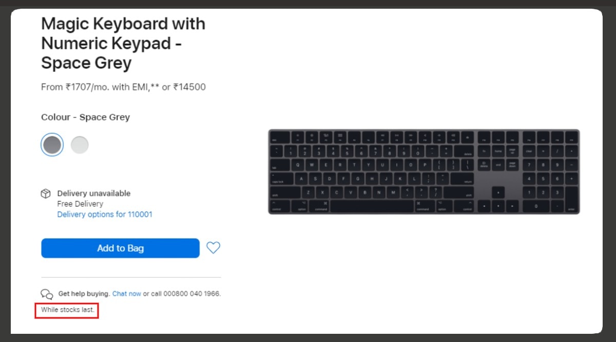 apple magic keyboard space grey