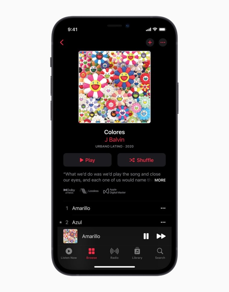 Apple Music, Apple Music Lossless, Apple Music Lossless Audio, Apple Spatial Audio support, Apple Music Spatial Audio