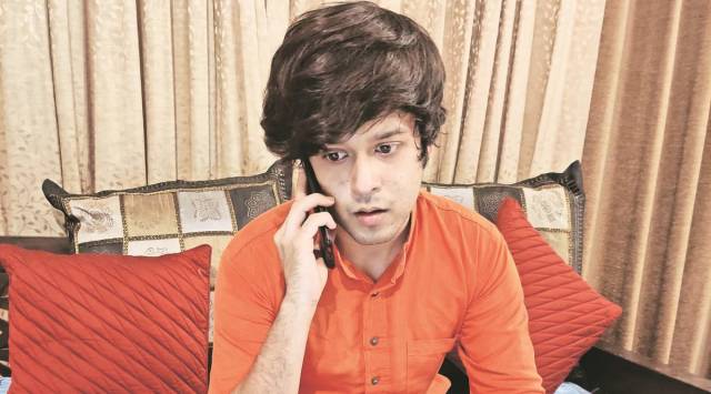 Ratnabh Mukerjei (22) spends over 14 hours a day volunteering. (Express Photo)