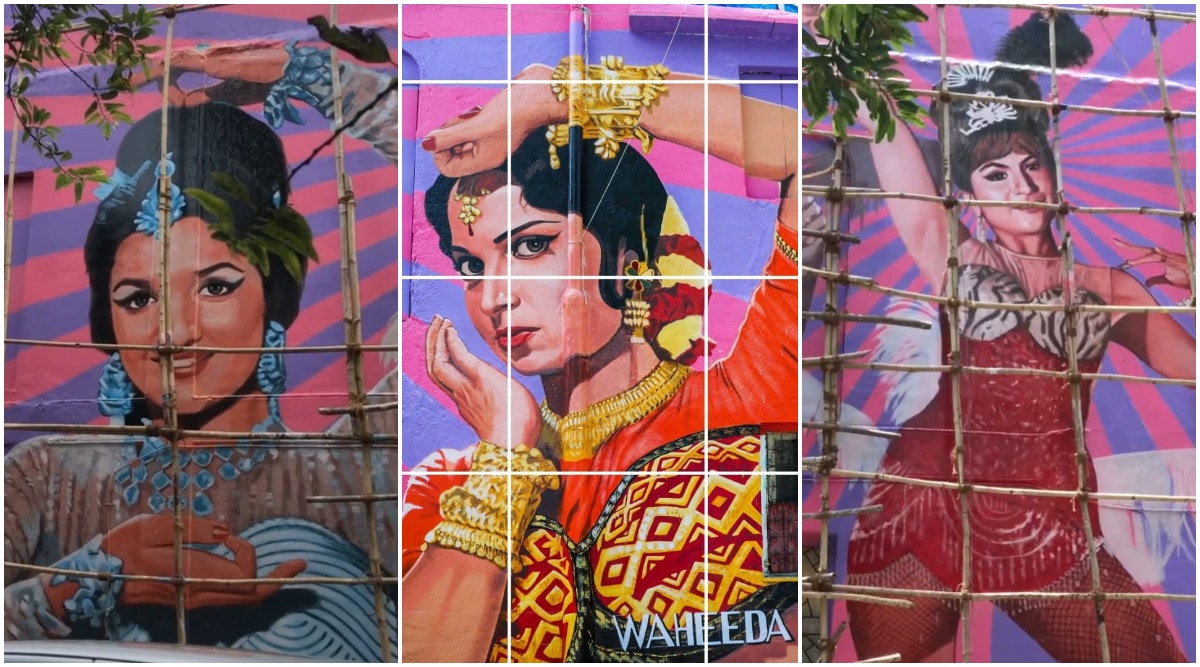 Bollywood Art Project creates mural featuring Asha Parekh, Waheeda ...