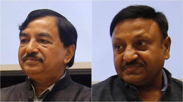 CEC Sushil Chandra (left) and EC Rajiv Kumar. (Express Photo)