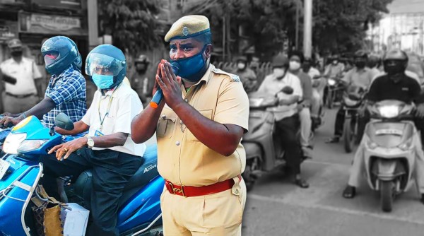 chennai, chennai cop, chennai cop sings folk song, chennai cop sings folk song viral video, Mathichiyam Bala, twitter reactions, indian express, indian express news