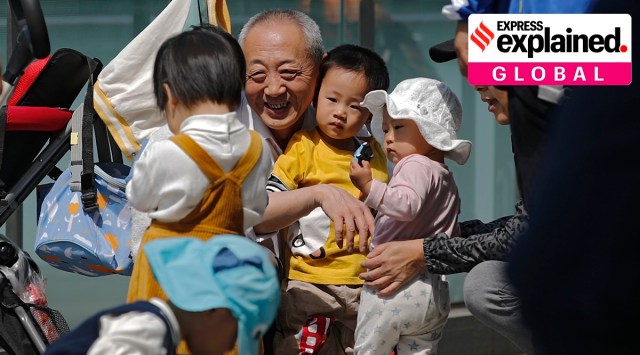 china three-child policy, china population growth, china impact of one-child policy, china population economy, indian express, express explained