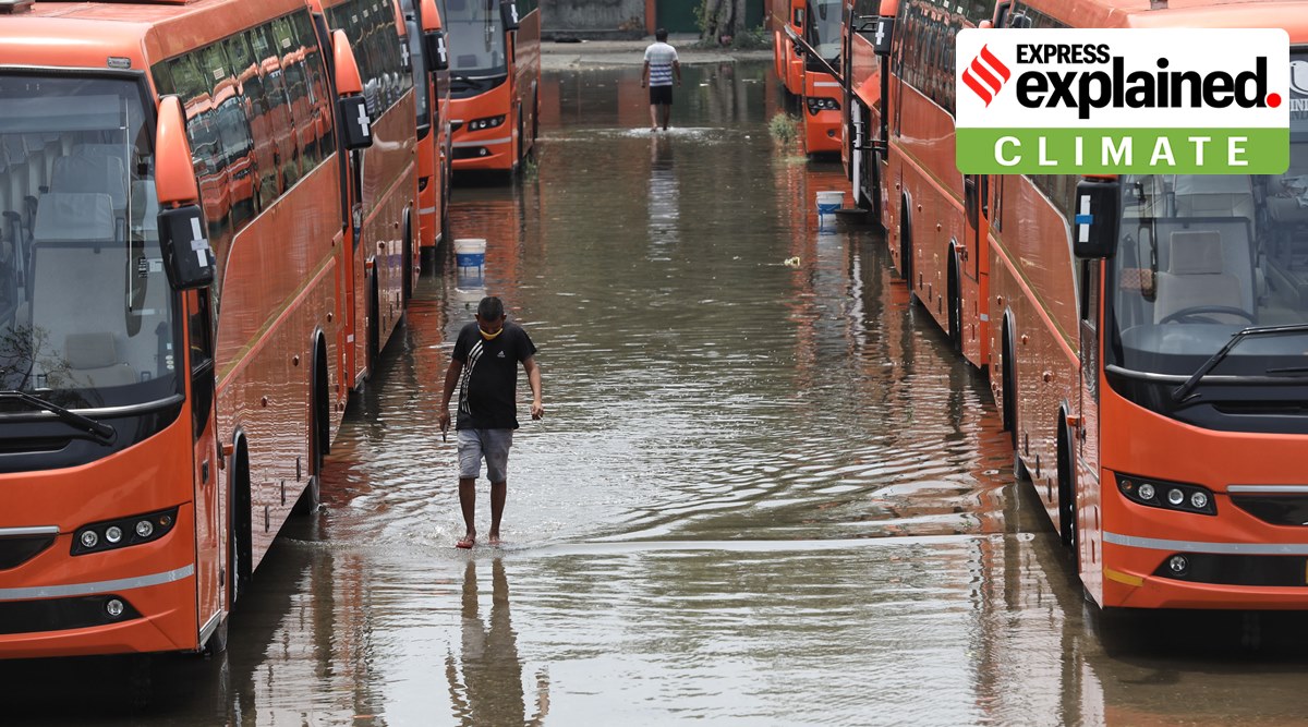 Delhi recorded 119.3mm of rain on Wednesday (Express Photo: Abhinav Saha)