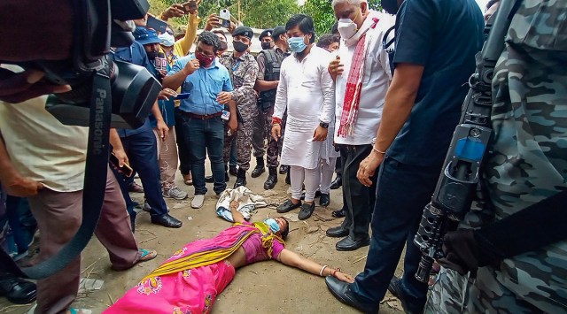 West Bengal Governor Jagdeep Dhankar during his visit to Sitalkuchi in Cooch Behar on Thursday. (PTI)