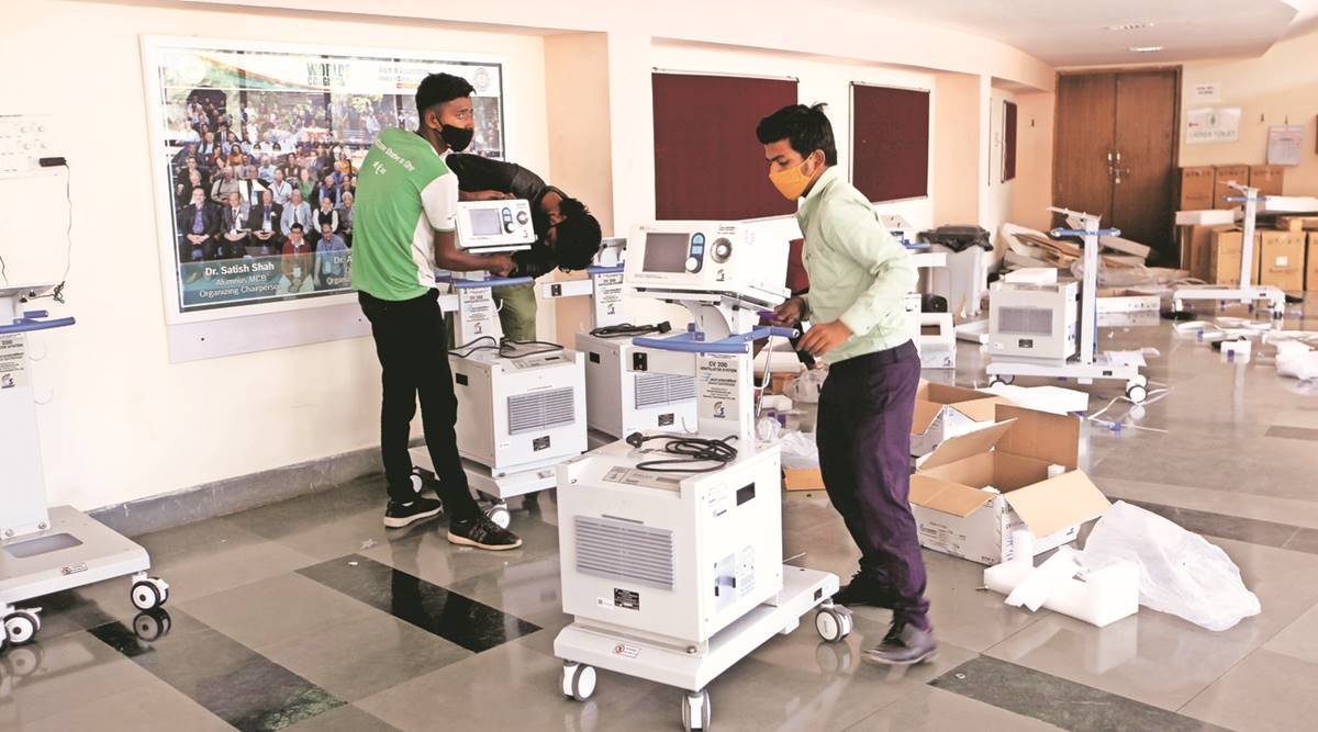 Gujarat: Rajkot private hospitals use 103 ventilators of govt on 'loan basis' | Cities News,The Indian Express Gujarat: Rajkot private hospitals use 103 ventilators of govt on 'loan basis' | Cities News,The Indian Express