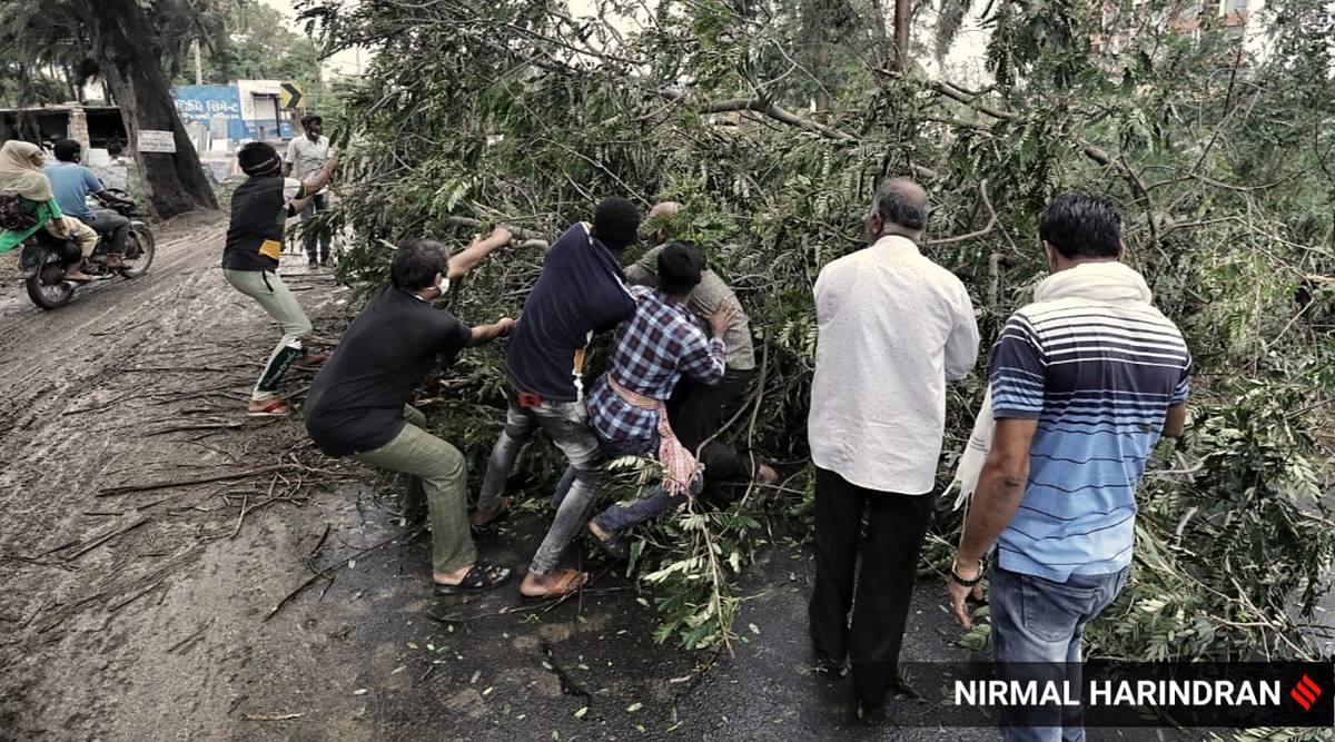Cyclone Tauktae, Cyclone Tauktae batters Gujarat, Three dead in Gujarat, Cyclone Tauktae deaths in Gujarat, Vijay Rupani, Gujarat government, IMD, Cyclone Tauktae effect, Indian express
