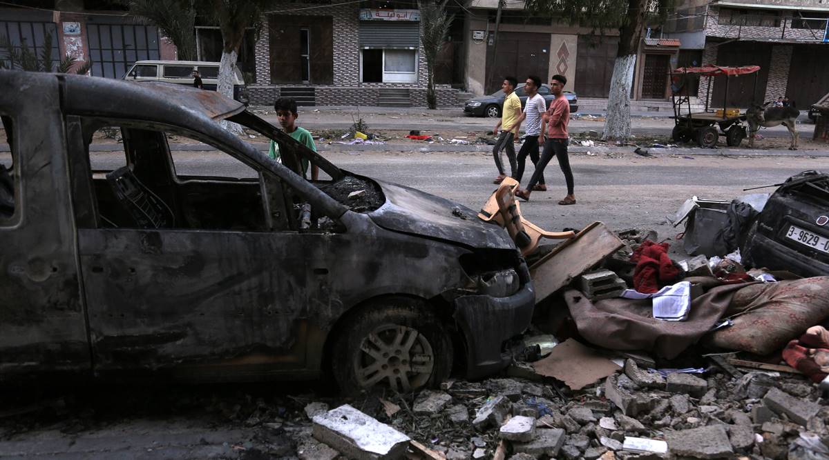 Usrael gaza war, Usrael-Gaza ceasefire, Gaza conflict, israel Gaza war deaths, Who won Israel gaza war, world news, Indian express