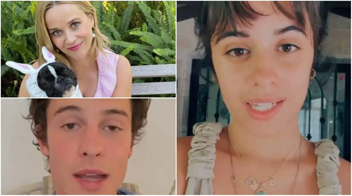 Camila Cabello, Shawn Mendes and Reese Witherspoon