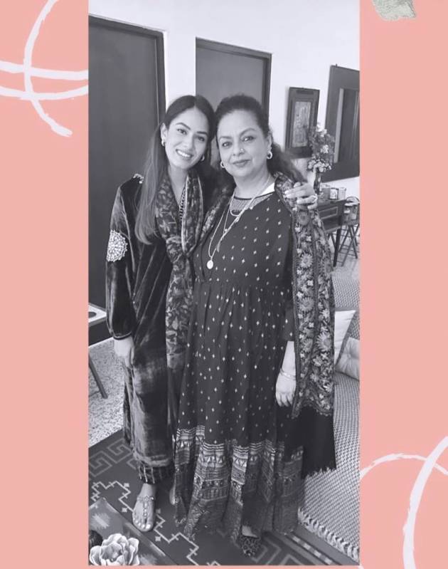 mira rajput on mother's day