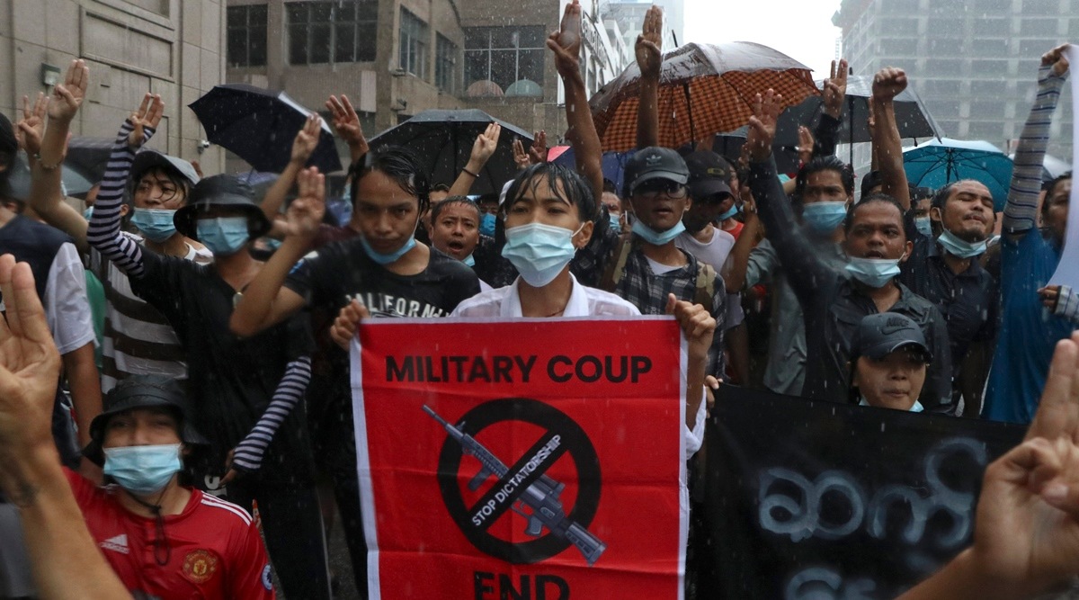 Myanmar protests, Myanmar coup