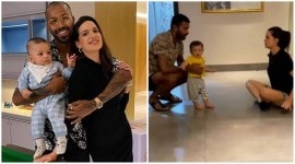 Natasa Stankovic-Hardik Pandya's son Agastya can take baby steps