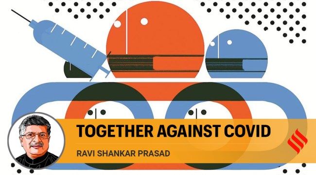 Today, the entire world has lent proactive support to India in her fight against Covid. (Illustration by C R Sasikumar)