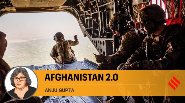 American military personnel fly over Helmand province in Afghanistan. (The New York Times: Jim Huylebroek/File)