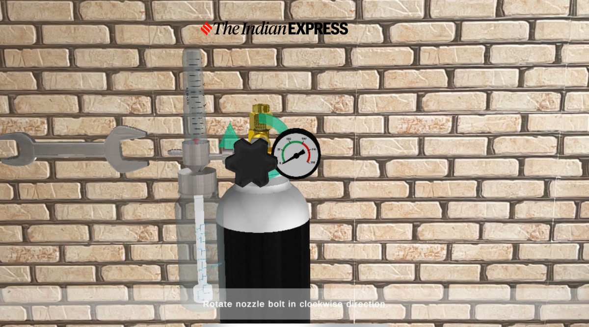 coronavirus, Covid 19 India, oxygen cylinder, how to set up oxygen cylinder at home, Oxygen Cylinder india, Oxygen Cylinder tracking, augmented reality, AR