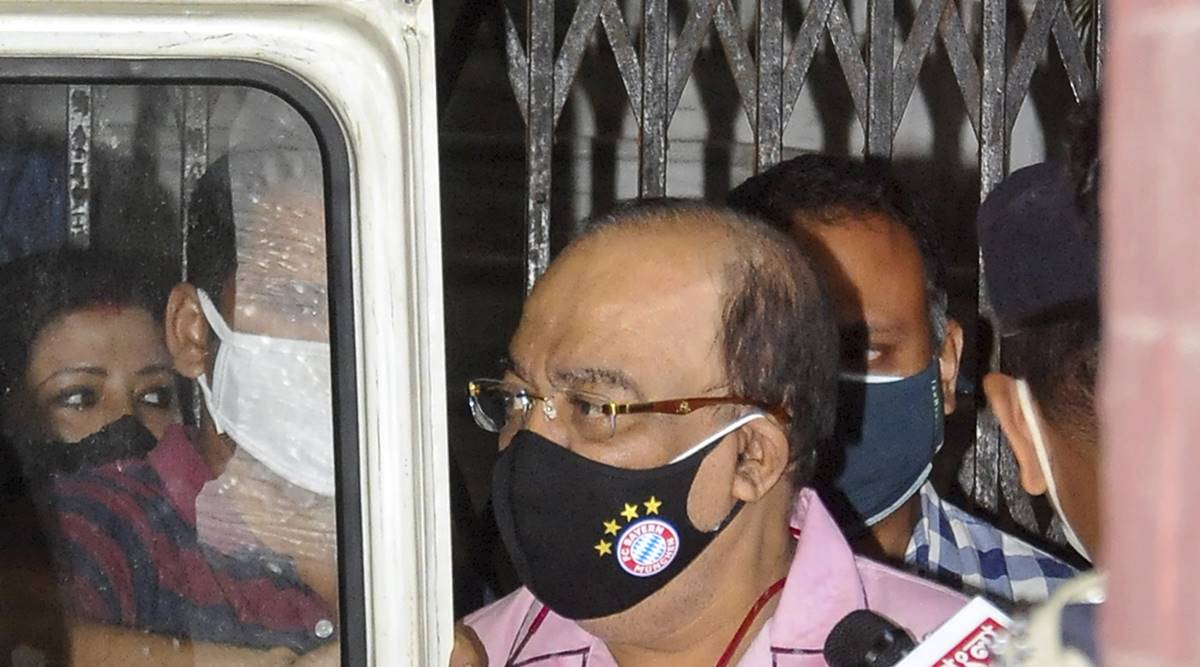 Former mayor of Kolkata Sovan Chatterjee comes out of SSKM hospital, after being put on house arrest by Calcutta High Court in Narada Bribery Case, in Kolkata. (PTI)