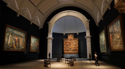 The Sculpture Gallery at the V&A Museum. London, England, 2007