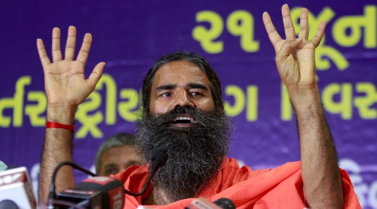 Yoga Guru Baba Ramdev during a press conference. (PTI)