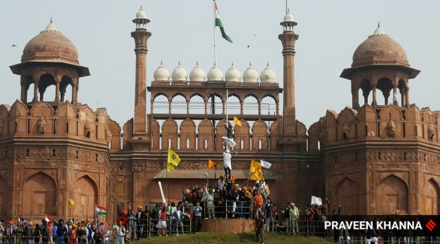 Red Fort, Republic Day violence