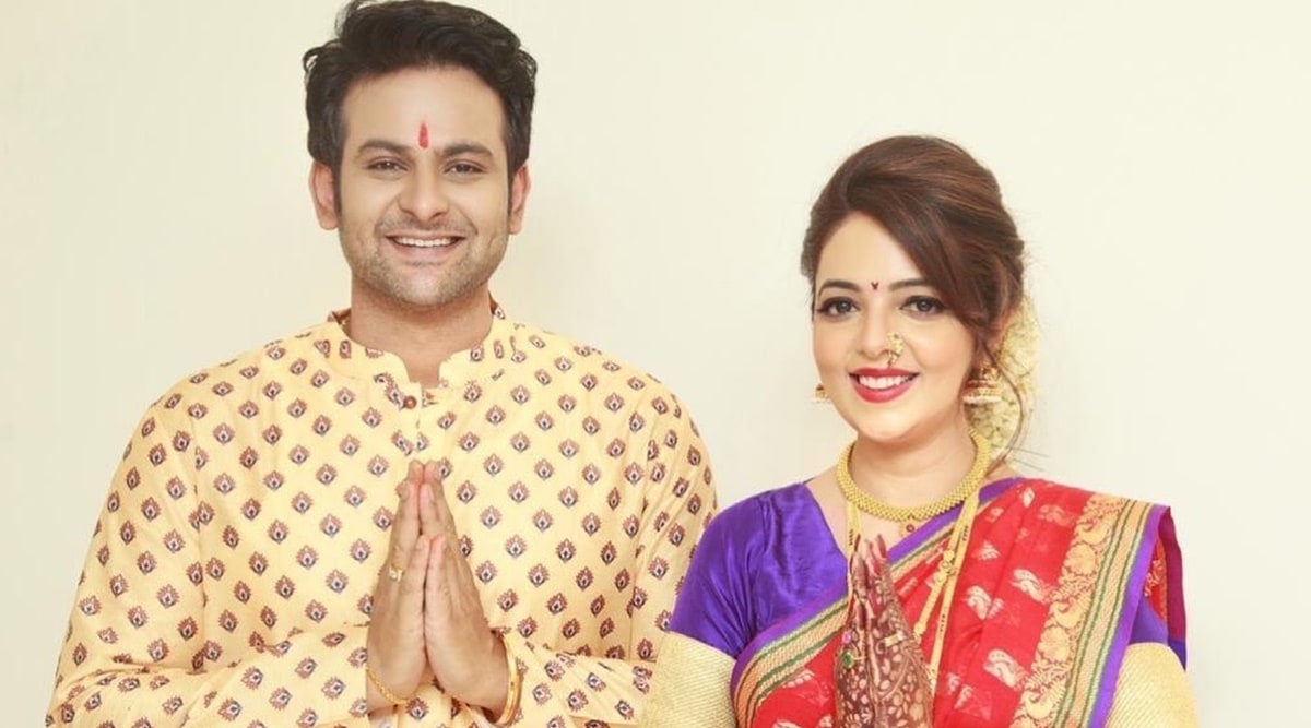 Sugndha Mishra Hard Fuking - Inside Sugandha Mishra, Sanket Bhosale's post-wedding puja ceremony, see  photos | Television News, The Indian Express