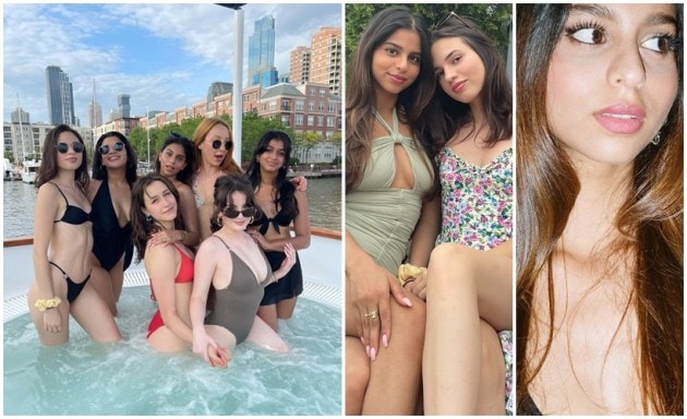 Suhana Khan poses with her girl gang in a pool, See her 13 latest photos