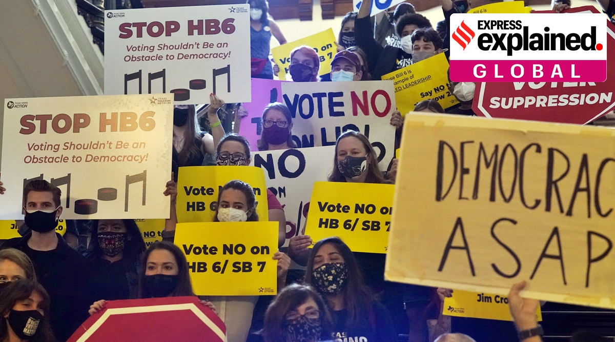 Texas voting bill, what is the texas voting bill, texas voting bill explained, SB 7 Texas protest, express explained