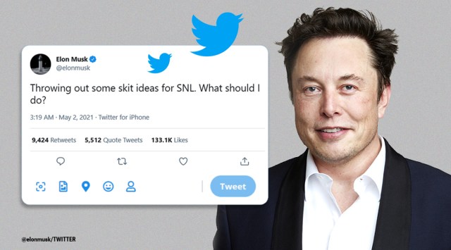 Elon Musk, SNL skit idea on Twitter, Elon Musk SNL host, Elon Musk SNL skit, Elon Musk in SNL, Saturday Night live host Elon Musk, Elon Musk with Miley Cyrus in SNL, Trending news, Express news