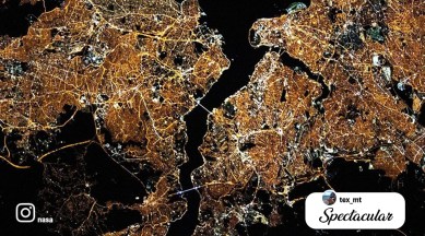 NASA, Areal image of Istanbul, ISS, Istanbul from space, Istanbul from ISS image, Istanbul as viewed from space, International Space station, NASA Instagram, Trending news, Indian Express news