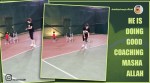 Sania Mirza and son, practice session, viral video, Sania Mirza Instagram, Izhaan Mirza Malik, Sania Mirza practice session with son, Trending news, Indian Express news