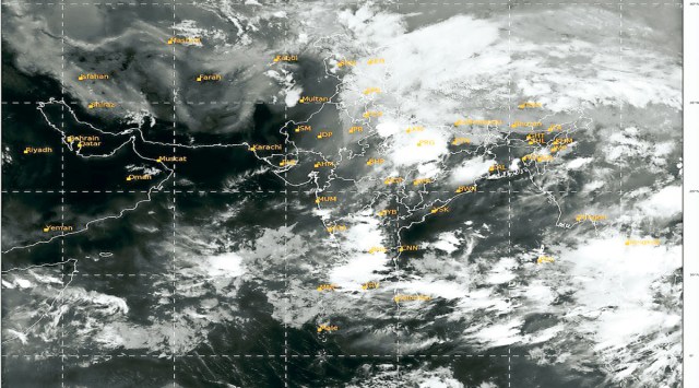 The satellite image of Bay of Bengal on Wednesday. A low-pressure will develop close to the north Andaman Sea around May 22, according to IMD. 