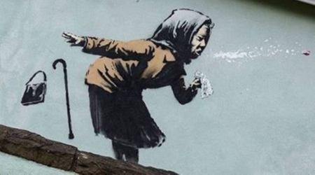 Banksy, street artist, graffiti artist, banksy london, art and culture, public art, indianexpress.com