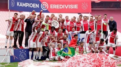 Ajax claim record-extending Eredivisie title thumping win over Emmen | Sports Indian Express