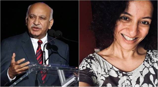 M J Akbar and Priya Ramani 