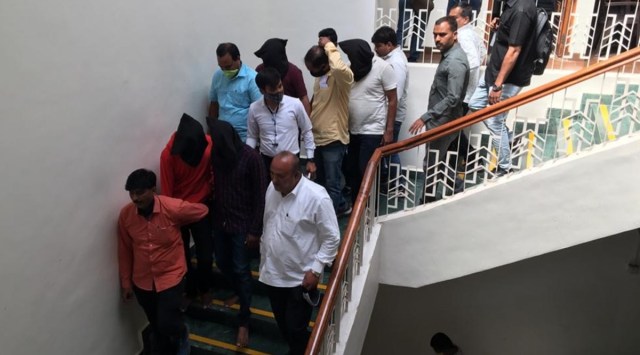 Officials said the racket had been operating for several months. (Express Photo by Ashish Kale)
