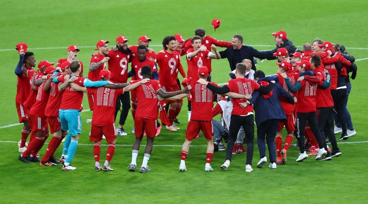 Bayern Munich Celebrate Ninth Straight Bundesliga Title By Thrashing Gladbach Sports News The Indian Express