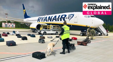 Raman Pratasevich, belarus plane diverted, Ryanair flight diverted, Alexander Lukashenko, belarus plane diverted US reaction belarus plane diverted UNO, express explained, indian express,