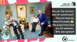 US president Joe Biden meeting Carters viral picture, Jimmy Carter lady Rosalynn Carter Jode biden picture, twitter reactions, indian express, indian express news.