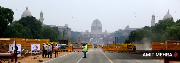 central vista project contruction India gate