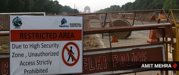 central vista project contruction India gate