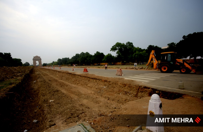 central vista project contruction India gate