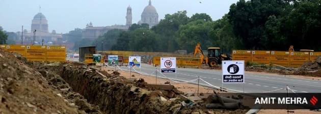 central vista project contruction India gate