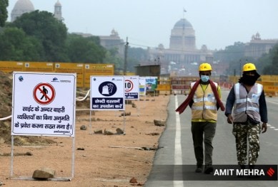 central vista project contruction India gate