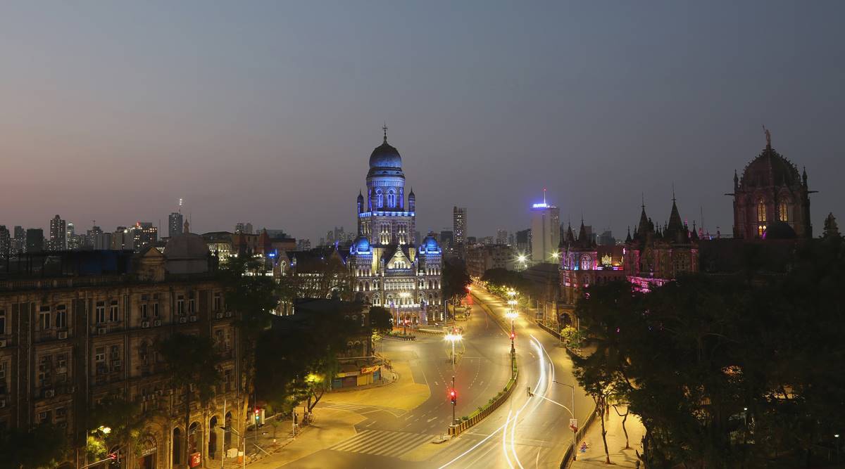 A deserted look of Mumbai during lockdown. (Express photo by Prashant Nadkar)