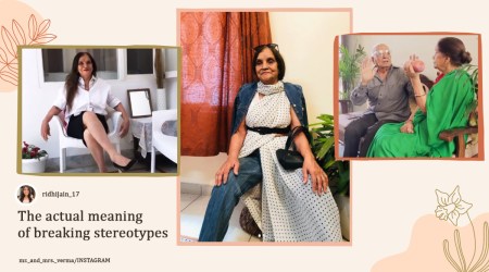 76-Year-Old Grandmom fashion instagram, instagram influncer, fashion influencer, Muzaffarnagar Uttar Pradesh, social media trends, trending, indian express, indian express news